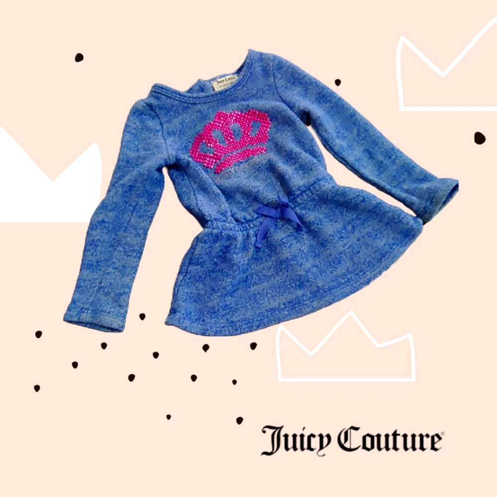 Juicy Couture Long-Sleeved Tunic, Size 24M, Light Blue